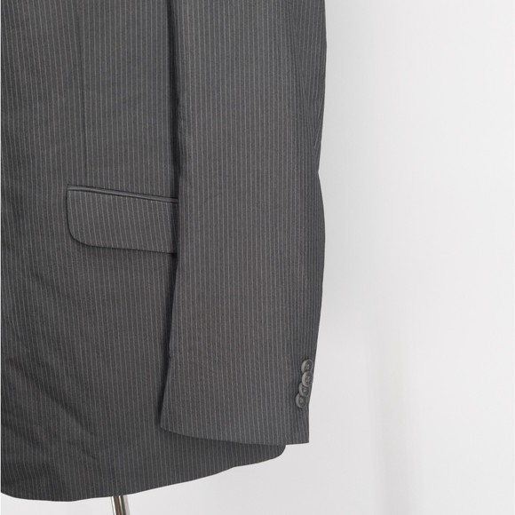 Kenneth Cole Reaction Men's Sport Coat Blazer Suit Jacket 2 Button Pinstripe 46L - Picture 5 of 11